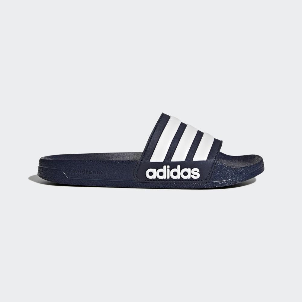 Papuci Adidas Adilette Cloudfoam Barbati Romania - Bleumarin/Albi AQ1703